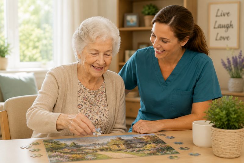 Memory care resident at The Waters of Martinsville